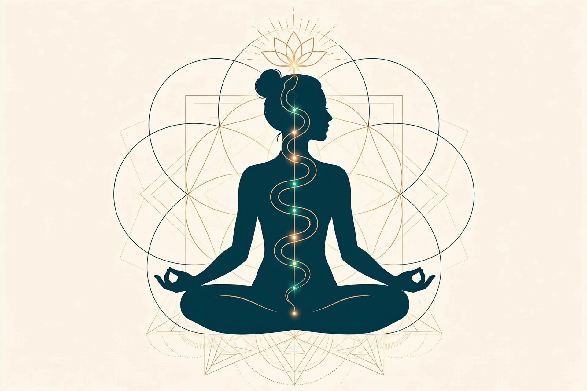 Kundalini Awakening - vector illustration
